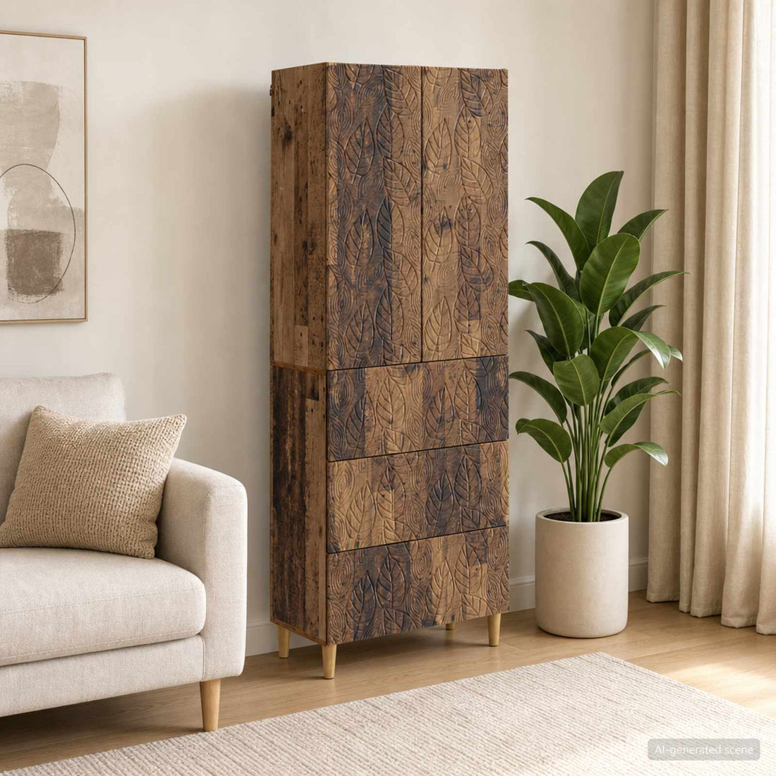 vidaXL Juego de armarios 2 uds. 66 x 34,5 x 90 cm Madera de ingeniería