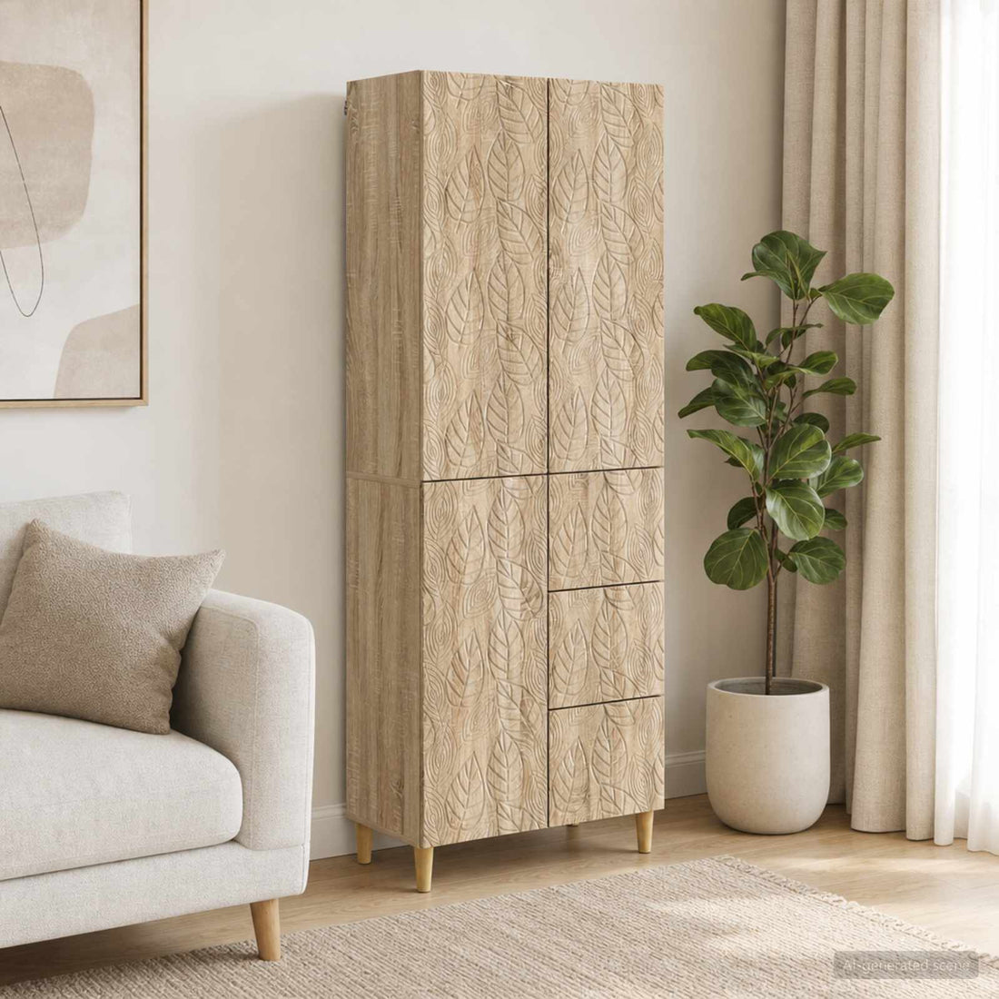 vidaXL 2 uds. Roble Sonoma