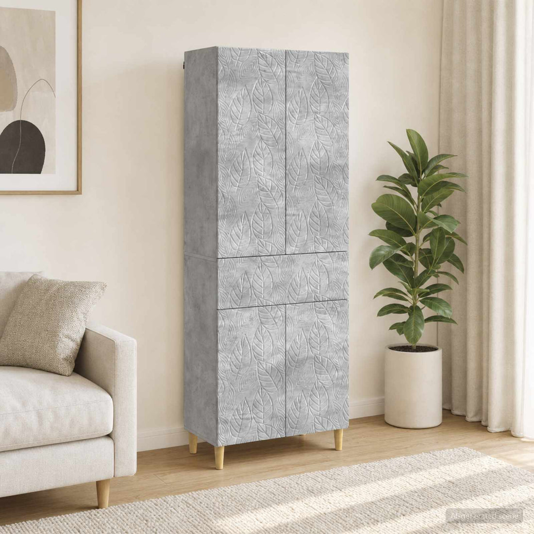vidaXL Juego de armarios 2 uds. Gris Hormigón Madera de ingeniería
