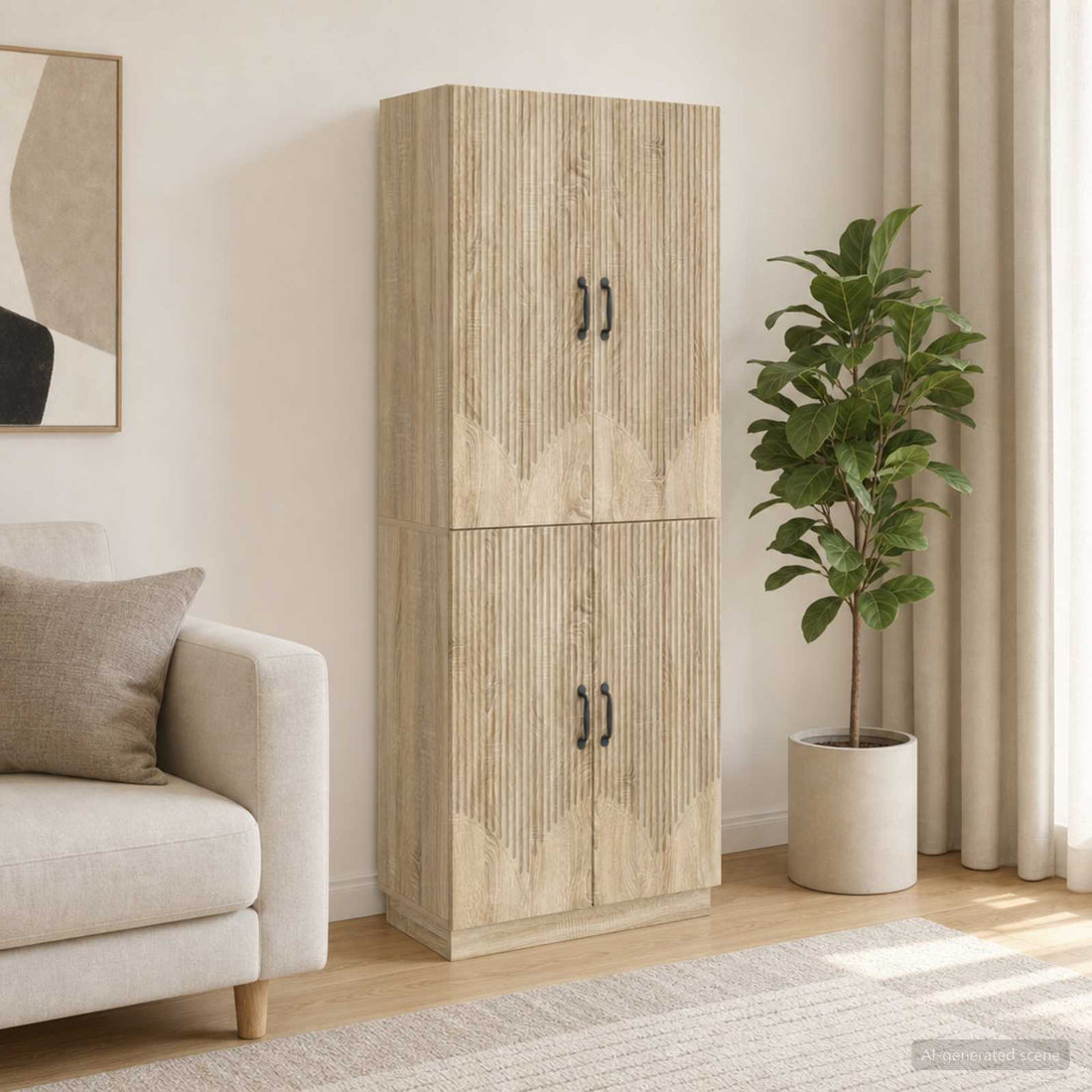 vidaXL Juego de armarios 2 uds. Roble Sonoma Madera de ingeniería