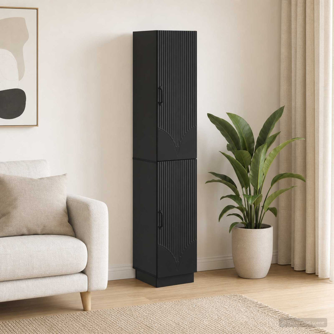 vidaXL Juego de armarios 2 uds. Negro Madera de ingeniería