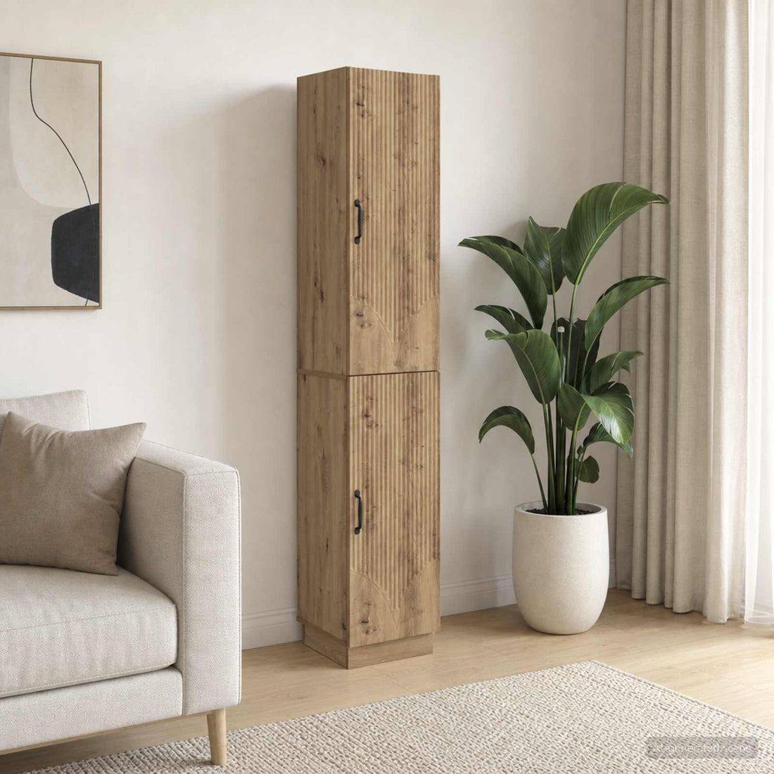 vidaXL Juego de armarios 2 uds. Roble artisan Madera de ingeniería