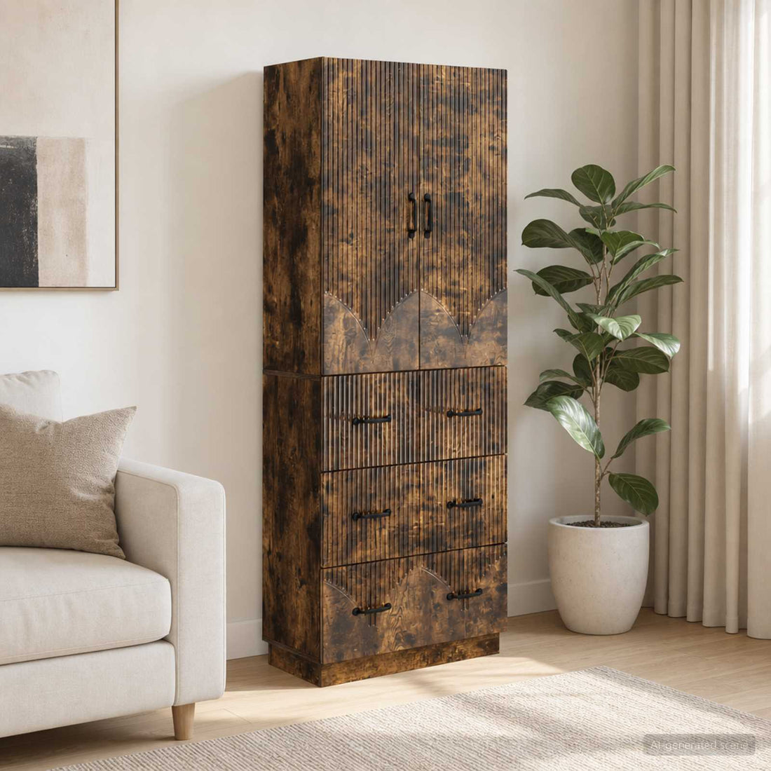 vidaXL Juego de armarios 2 uds. 66 x 34,5 x 87 cm Madera de ingeniería