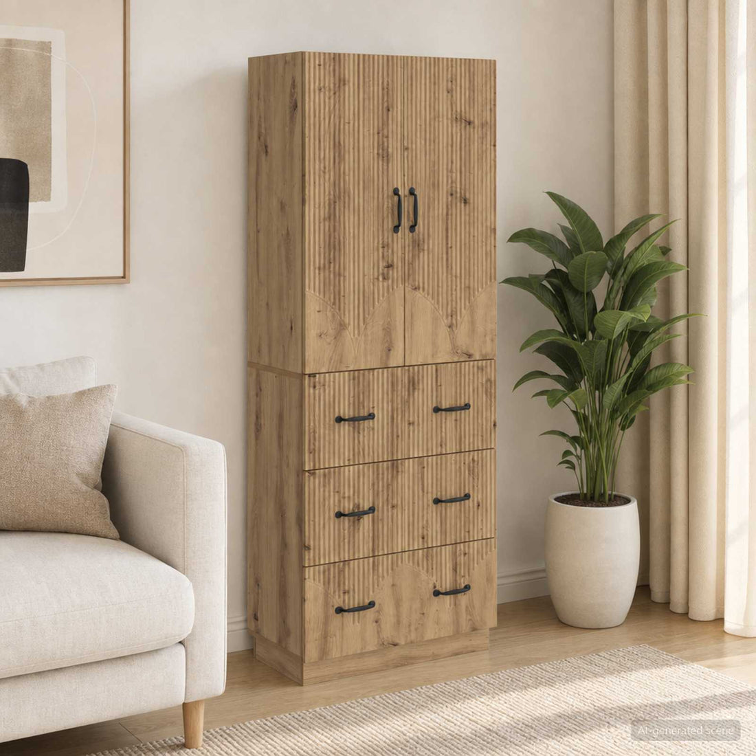 vidaXL Juego de armarios 2 uds. 66 x 34,5 x 87 cm Madera de ingeniería