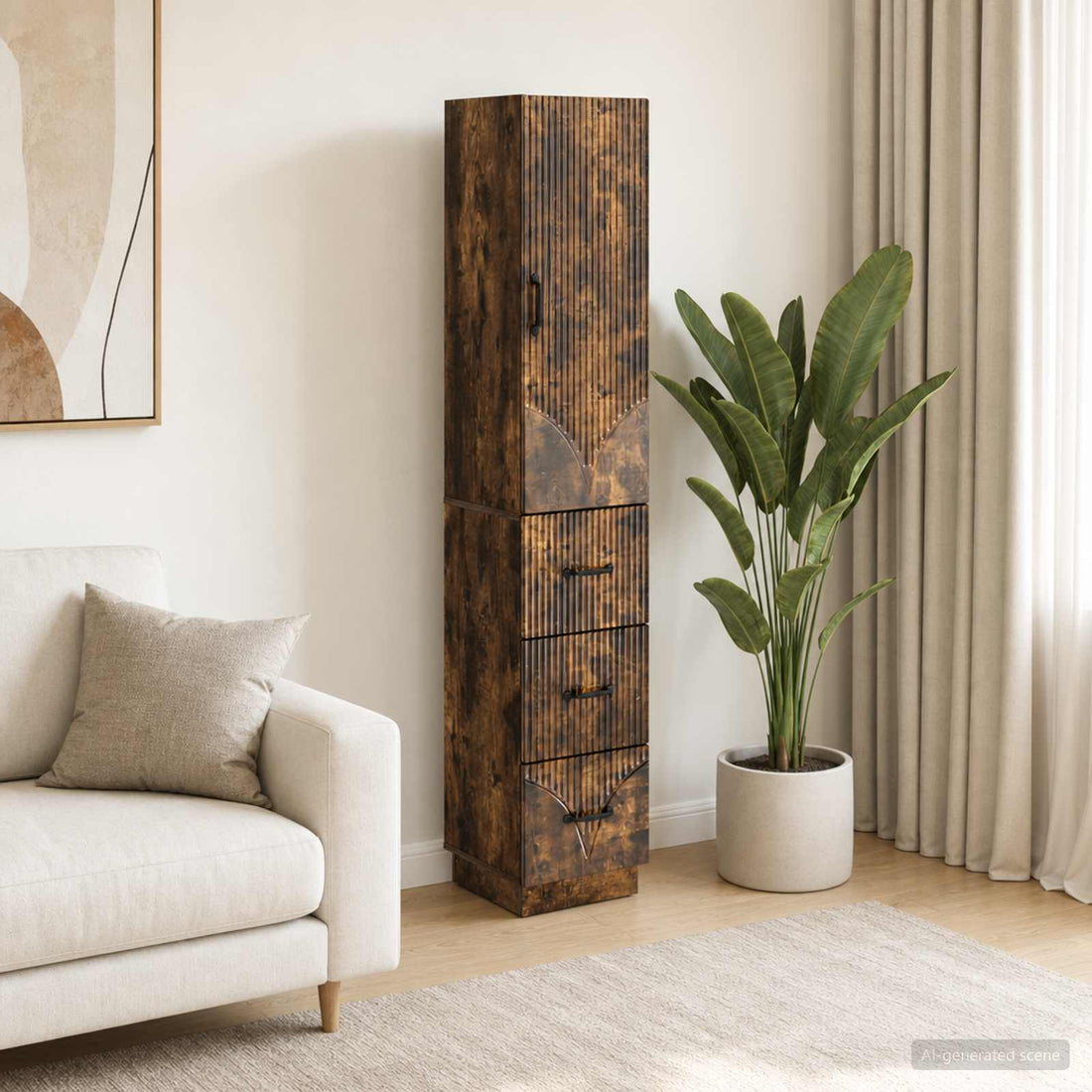 vidaXL Juego de armarios 2 uds. 33 x 34,5 x 87 cm Madera de ingeniería