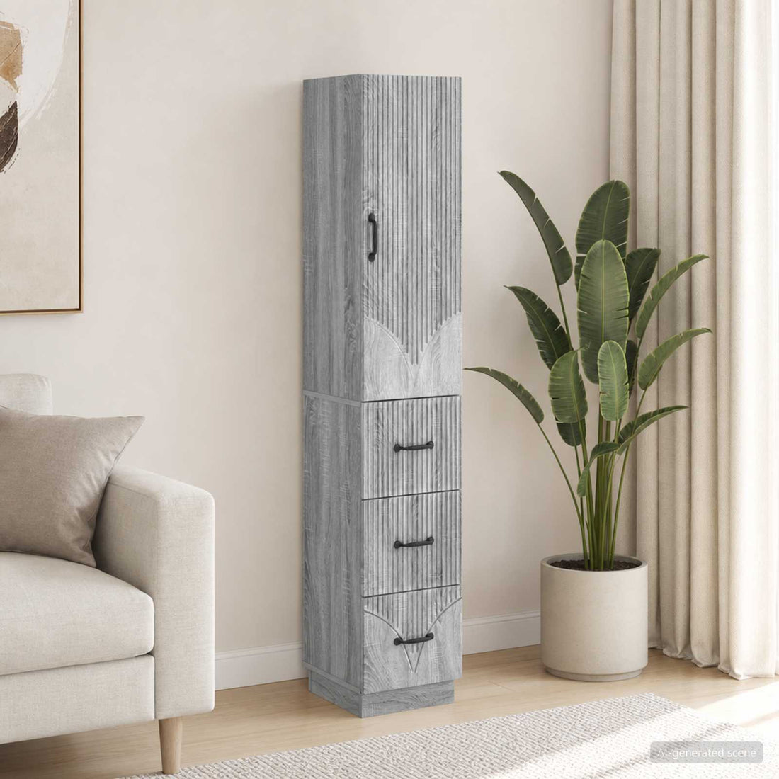 vidaXL Juego de armarios 2 uds. 33 x 34,5 x 87 cm Madera de ingeniería