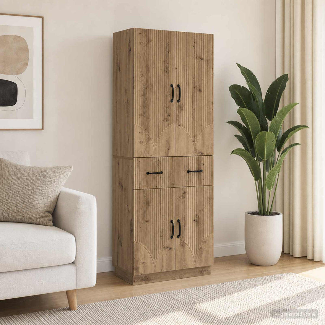 vidaXL Juego de armarios 2 uds. Roble artisan Madera de ingeniería