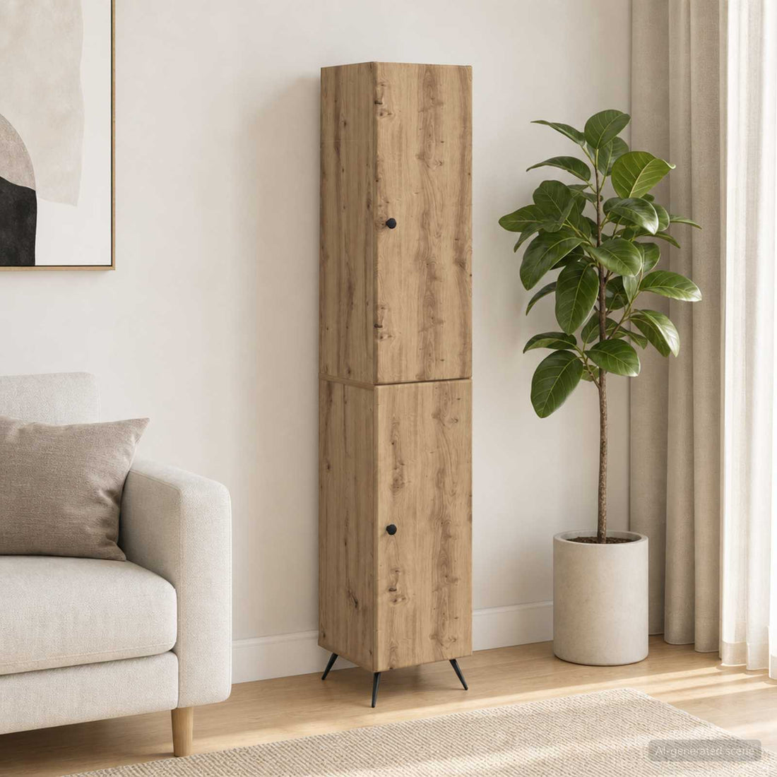 vidaXL Juego de armarios 2 uds. Roble artisan Madera de ingeniería