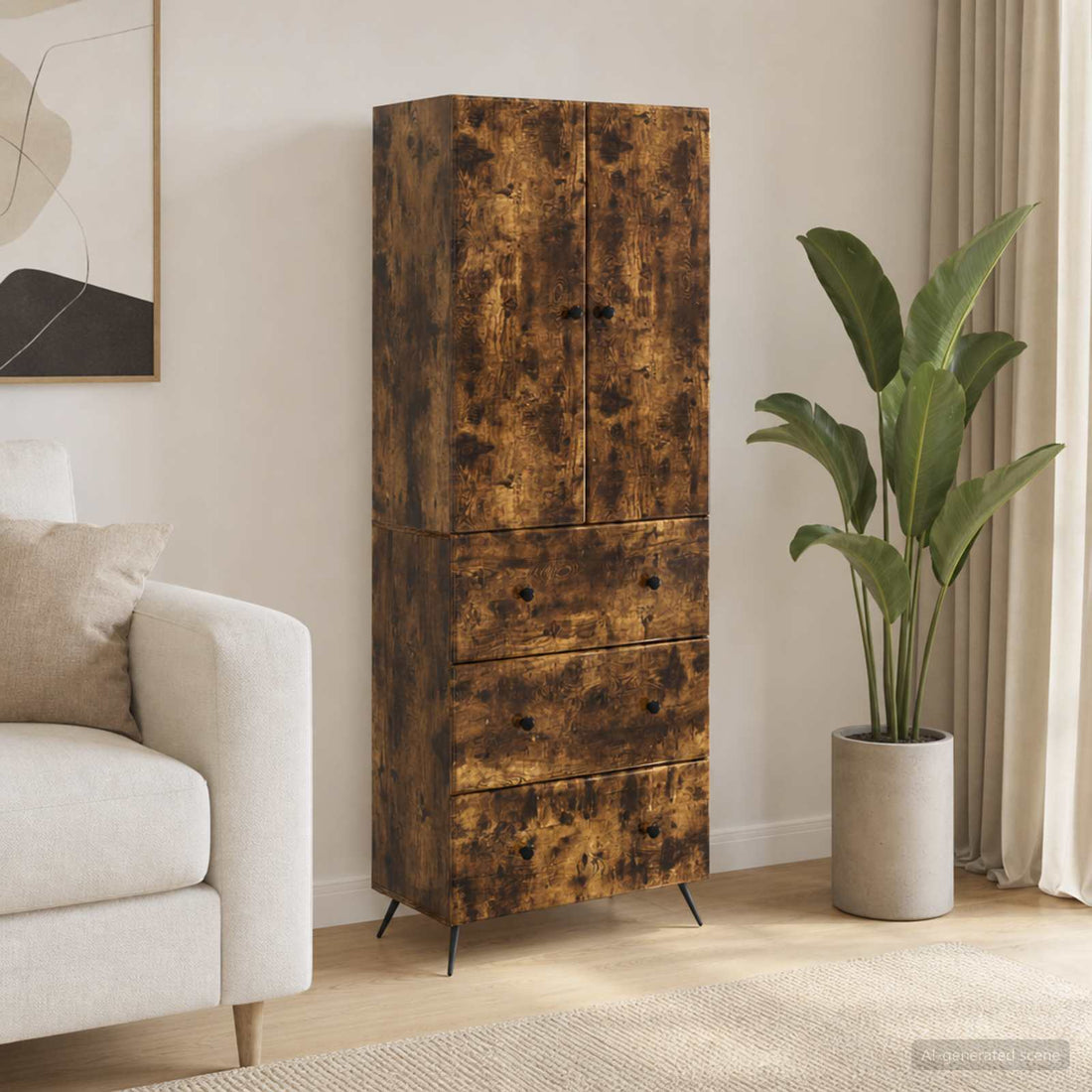 vidaXL Juego de armarios 2 uds. 66 x 34,5 x 90 cm Madera de ingeniería