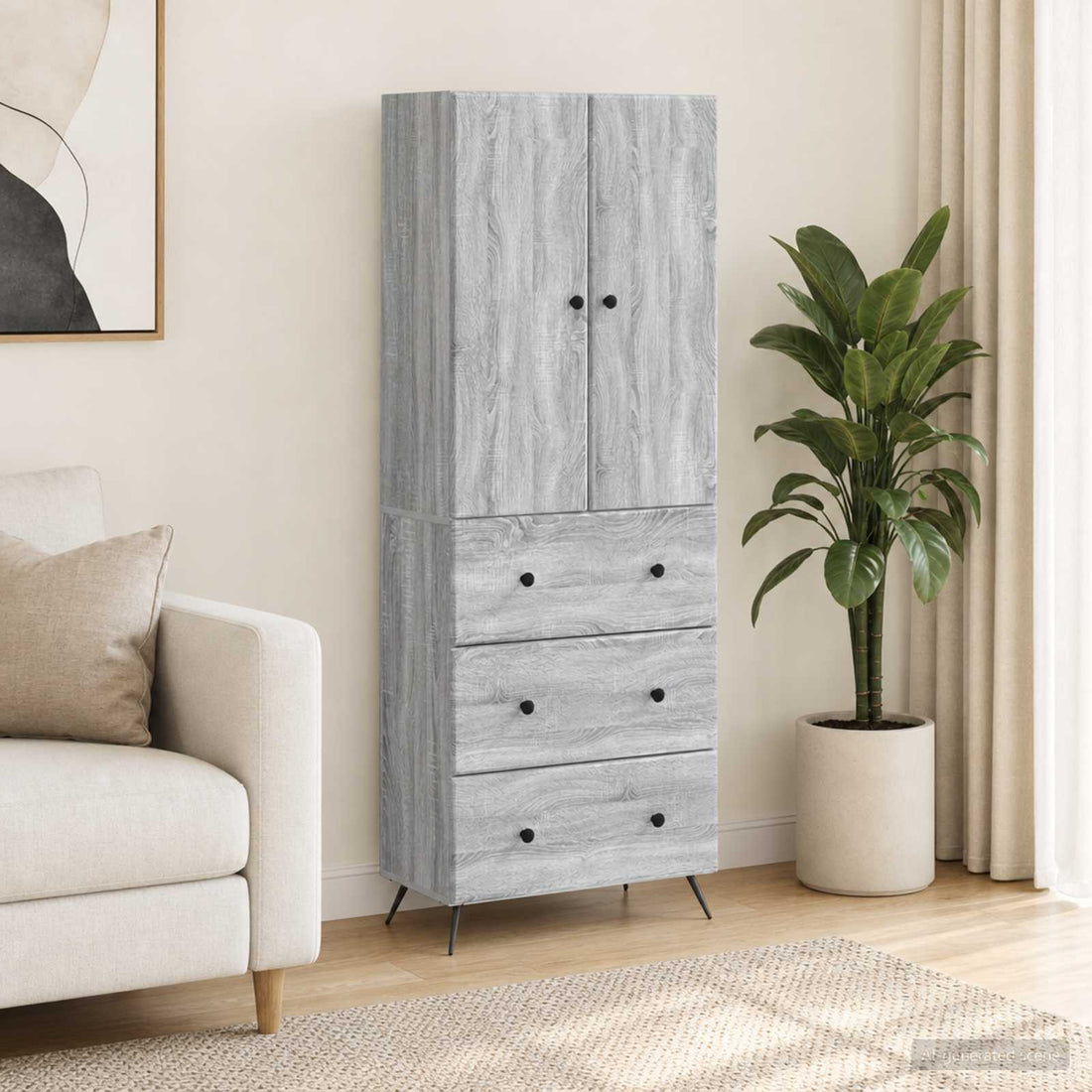 vidaXL Juego de armarios 2 uds. 66 x 34,5 x 90 cm Madera de ingeniería