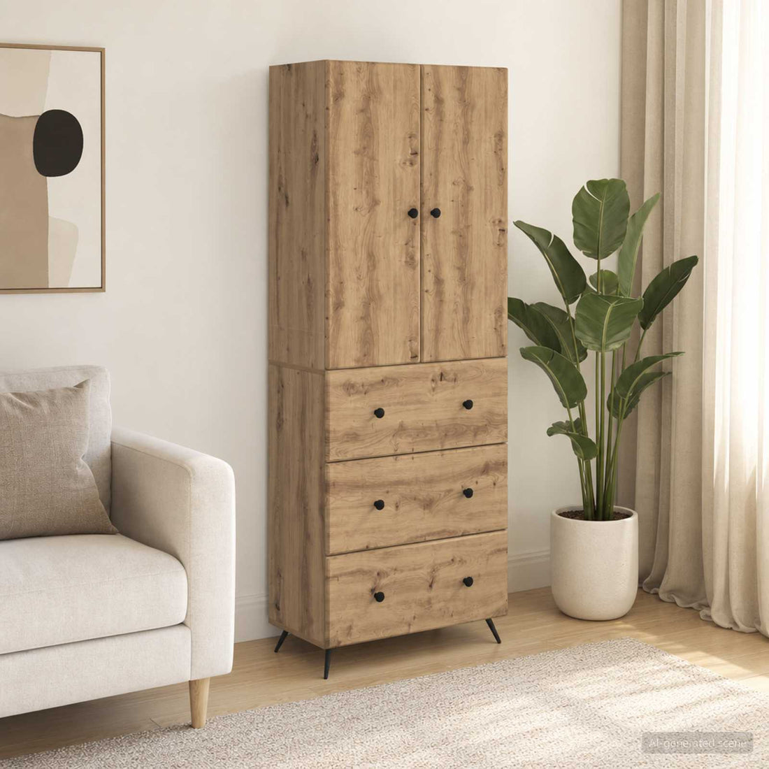 vidaXL Juego de armarios 2 uds. 66 x 34,5 x 90 cm Madera de ingeniería