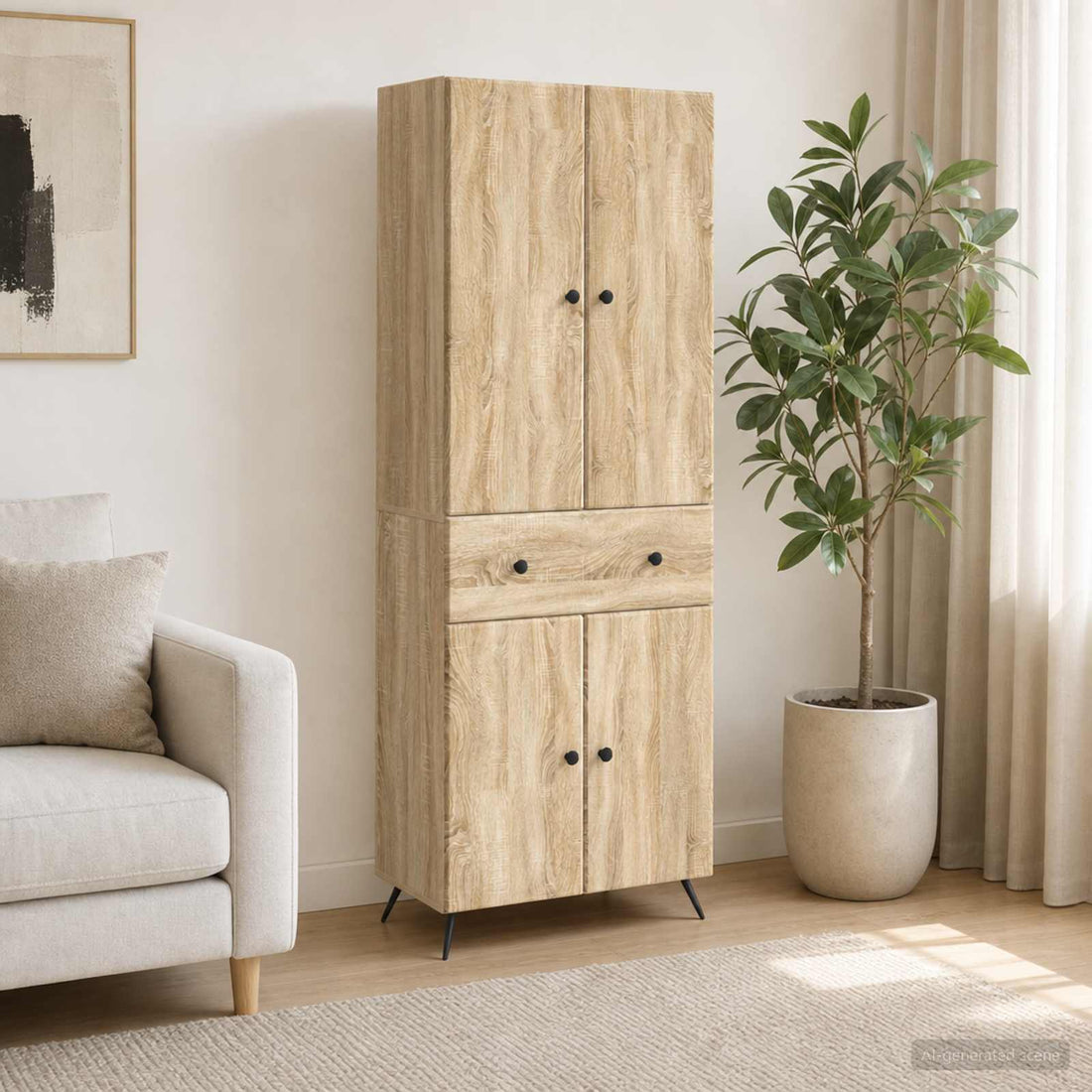 vidaXL 2 uds. Roble Sonoma