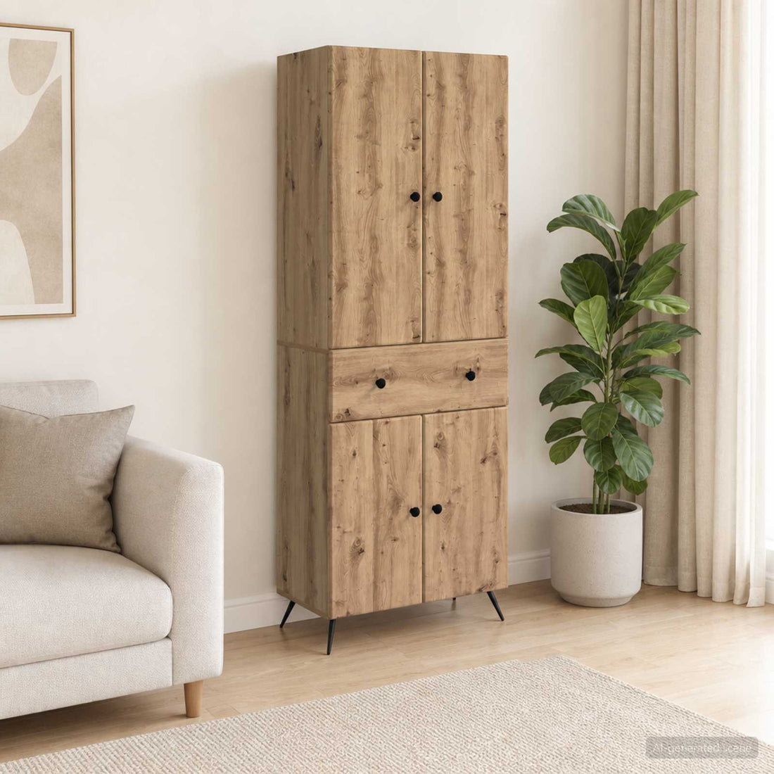 vidaXL 2 uds. Roble artisan