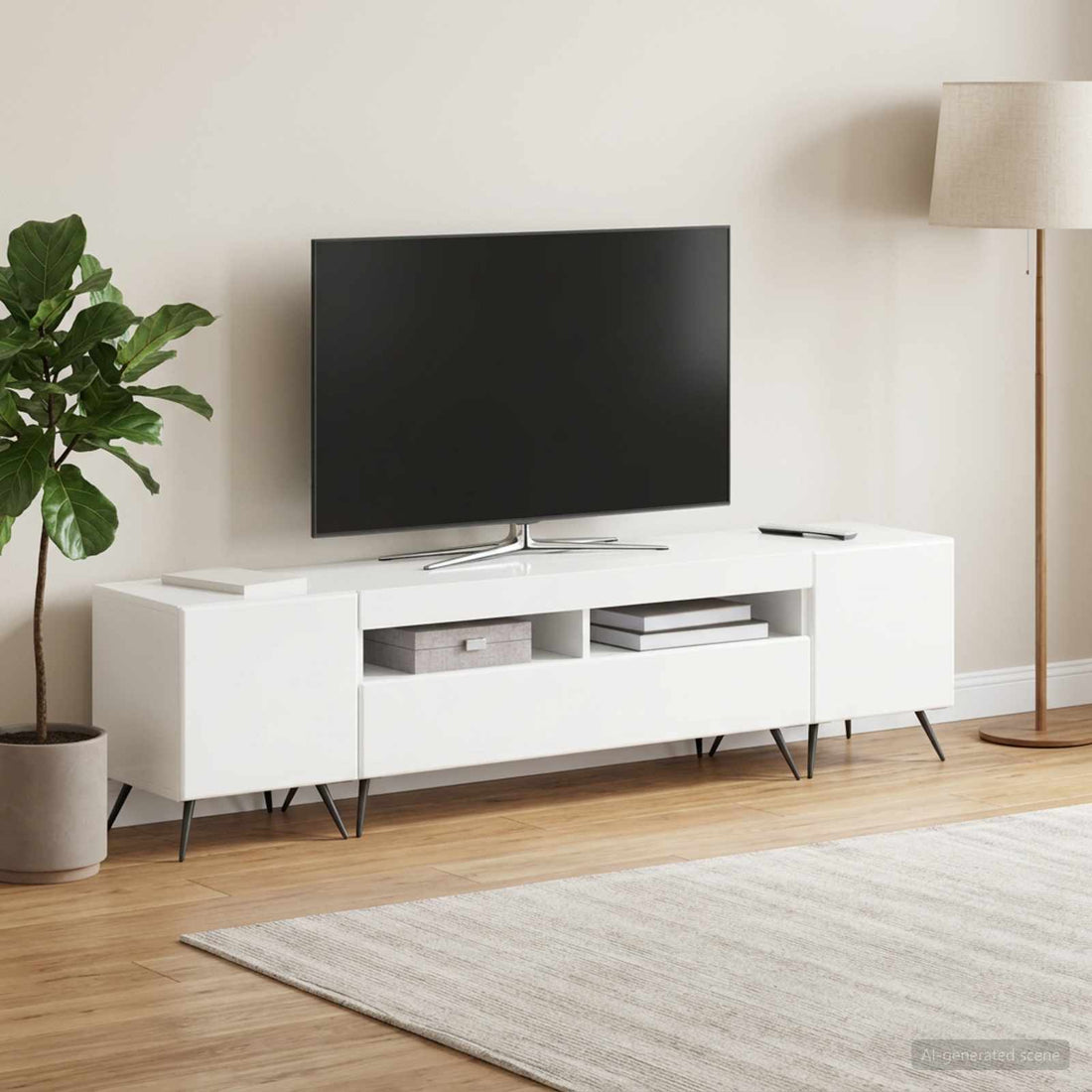 vidaXL Conjunto de 3 Muebles para TV con LED BREDA 3 uds.