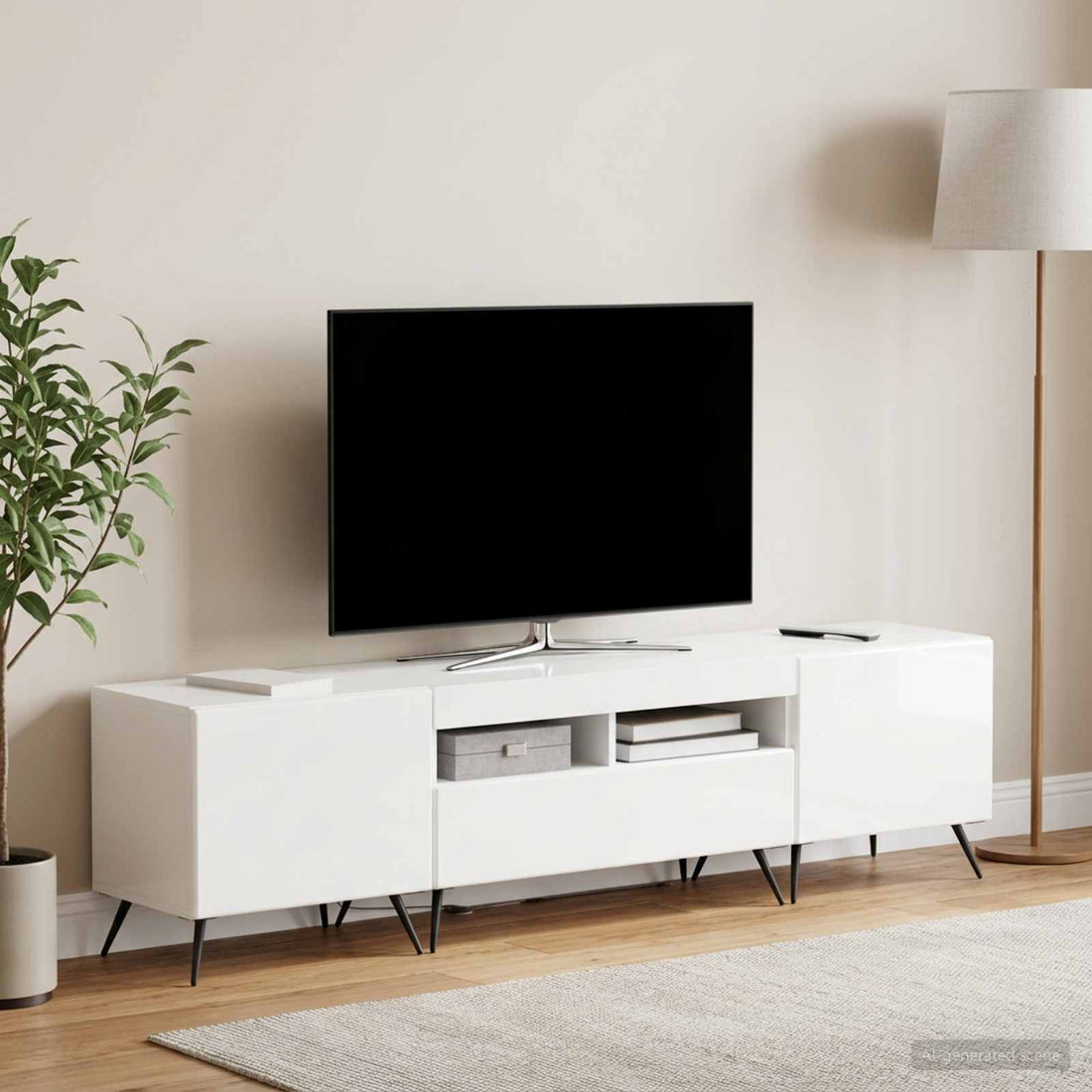 vidaXL Conjunto de 3 Muebles para TV con LED BREDA 3 uds.