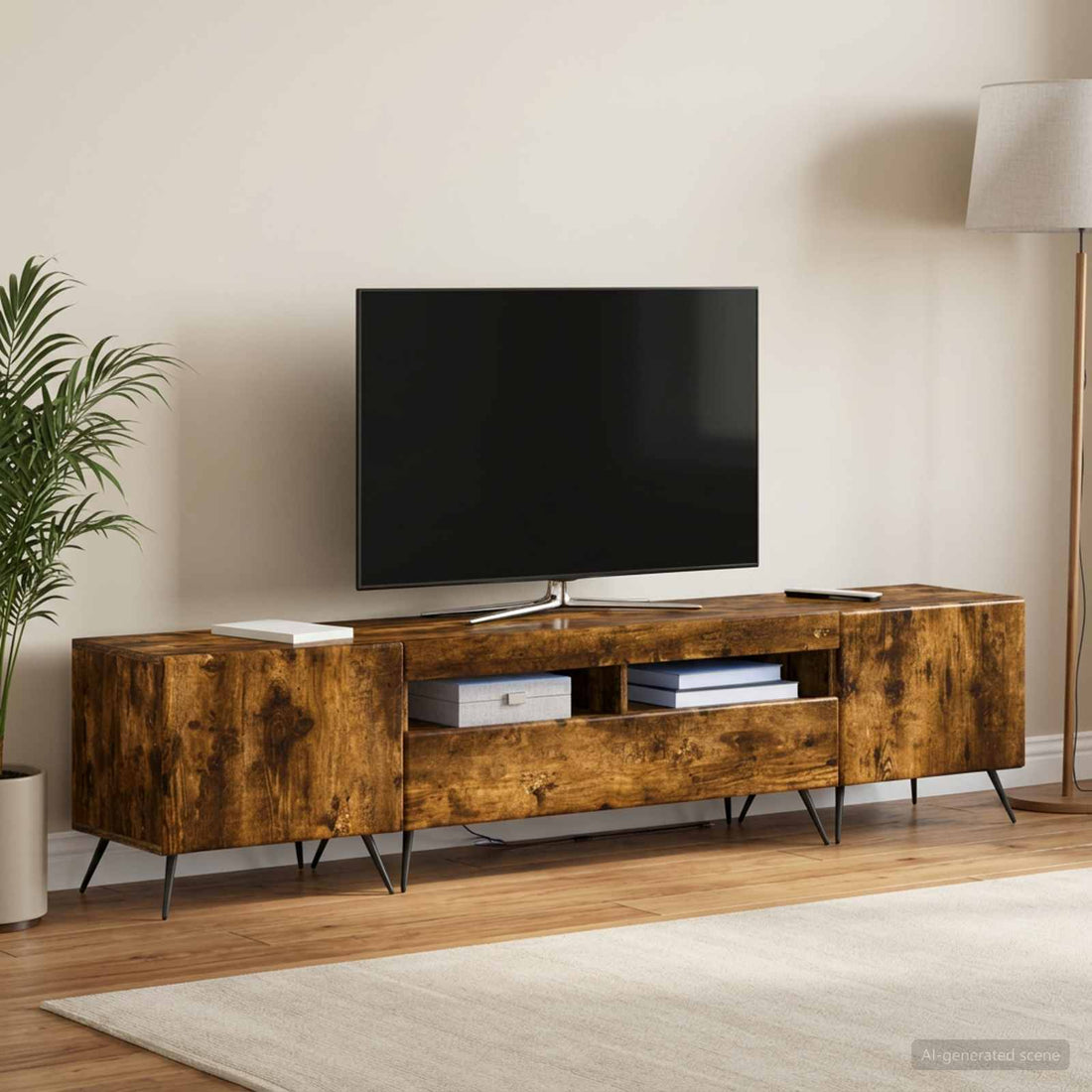 vidaXL Conjunto de 3 Muebles para TV con LED BREDA 3 uds.