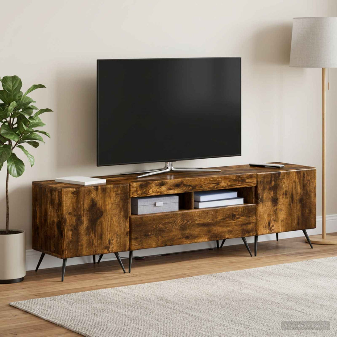vidaXL Conjunto de 3 Muebles para TV con LED BREDA 3 uds.