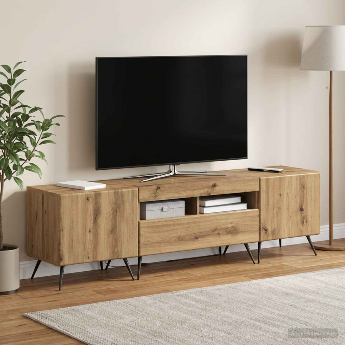 vidaXL Conjunto de 3 Muebles para TV con LED BREDA 3 uds.
