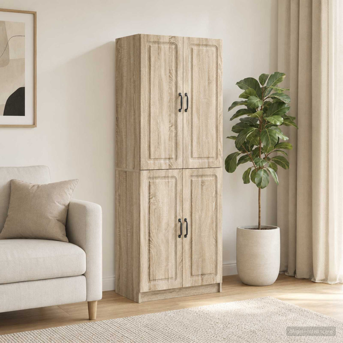 vidaXL Juego de armarios 2 uds. Roble Sonoma Madera de ingeniería
