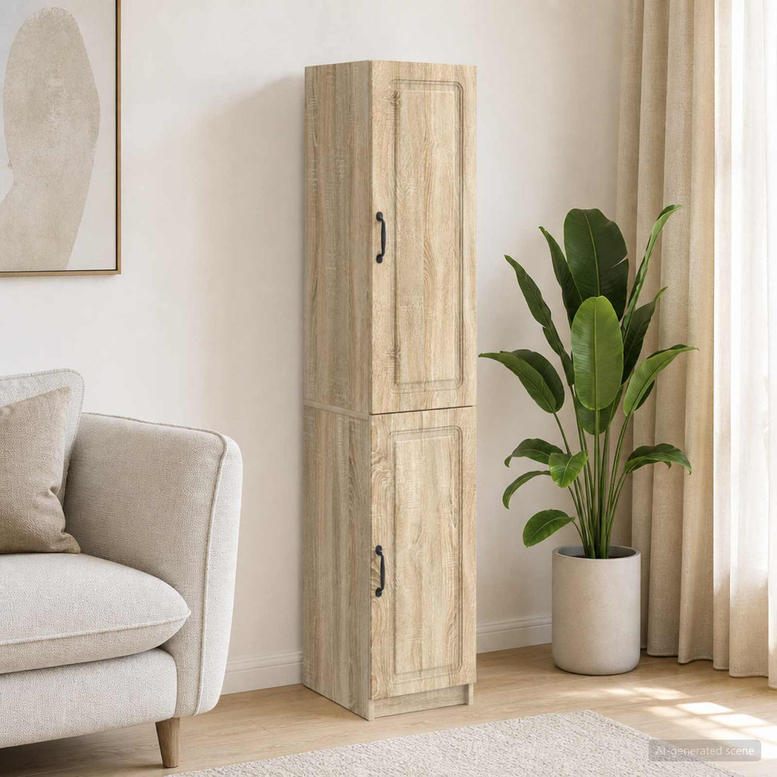 vidaXL Juego de armarios 2 uds. Roble Sonoma Madera de ingeniería