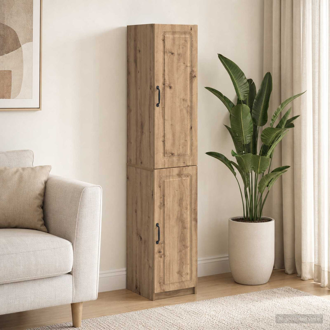 vidaXL Juego de armarios 2 uds. Roble artisan Madera de ingeniería