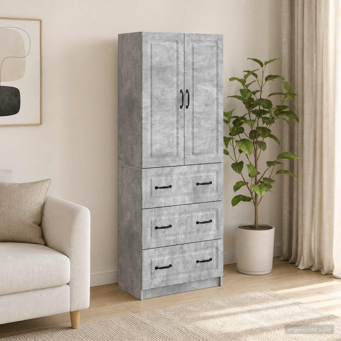 vidaXL Juego de armarios 2 uds. 66 x 34,5 x 87 cm Madera de ingeniería