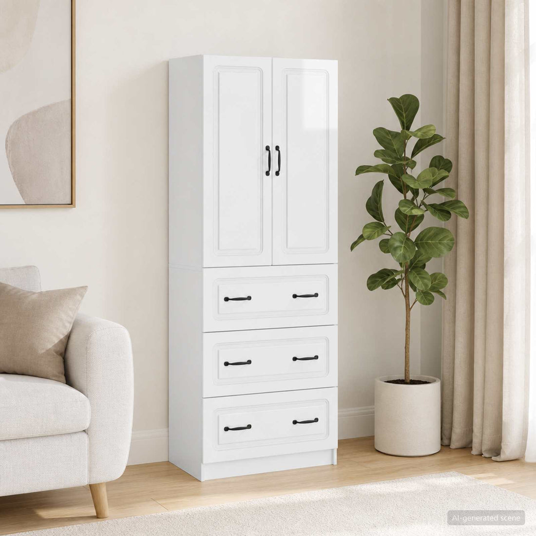vidaXL Juego de armarios 2 uds. 66 x 34,5 x 87 cm Madera de ingeniería