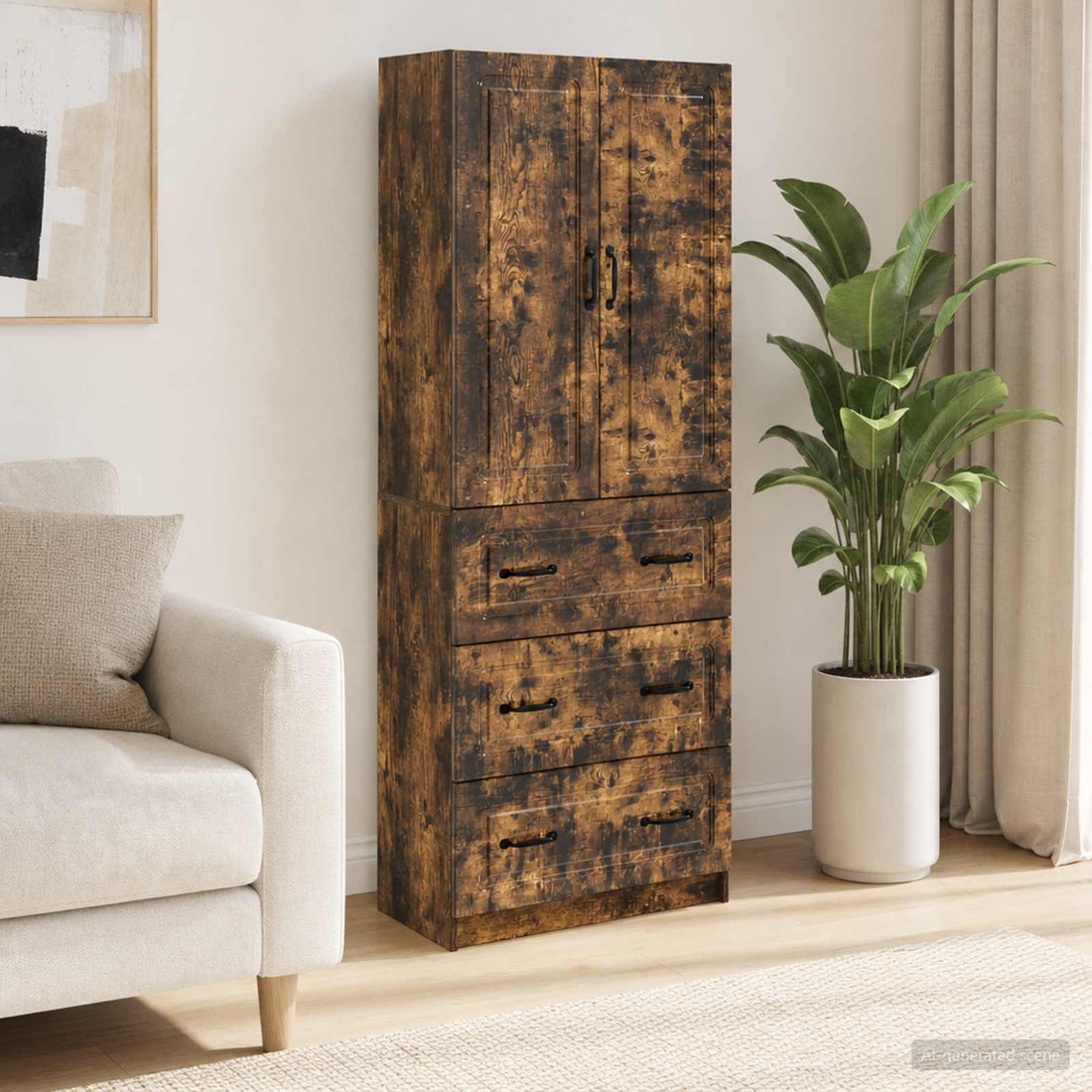 vidaXL Juego de armarios 2 uds. 66 x 34,5 x 87 cm Madera de ingeniería