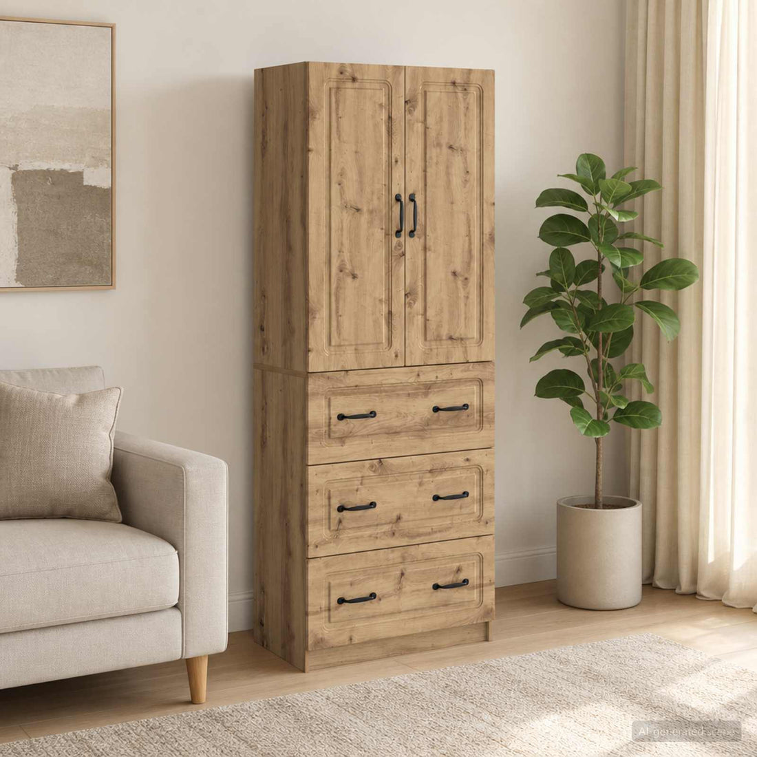 vidaXL Juego de armarios 2 uds. 66 x 34,5 x 87 cm Madera de ingeniería