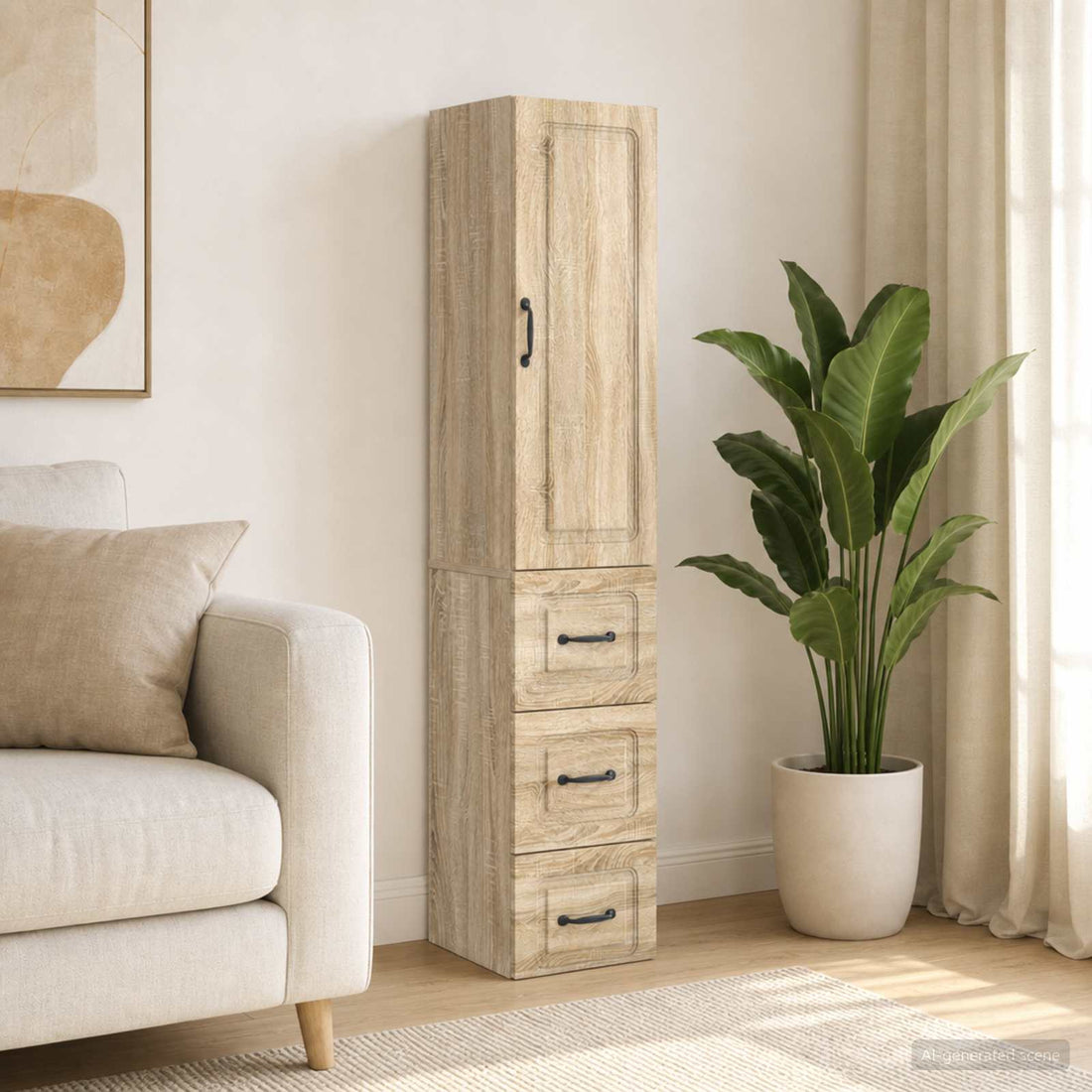 vidaXL Juego de armarios 2 uds. 33 x 34,5 x 87 cm Madera de ingeniería