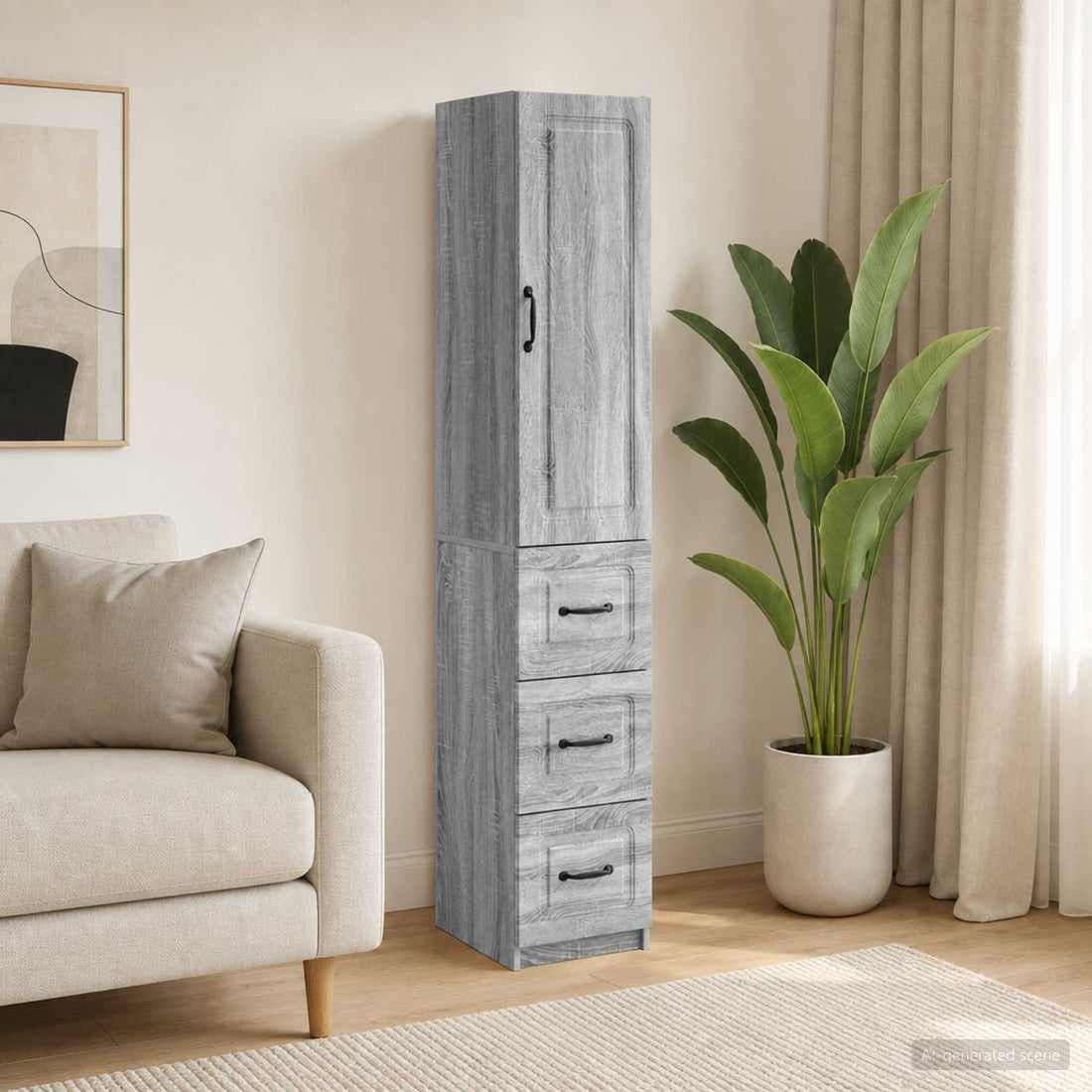 vidaXL Juego de armarios 2 uds. 33 x 34,5 x 87 cm Madera de ingeniería