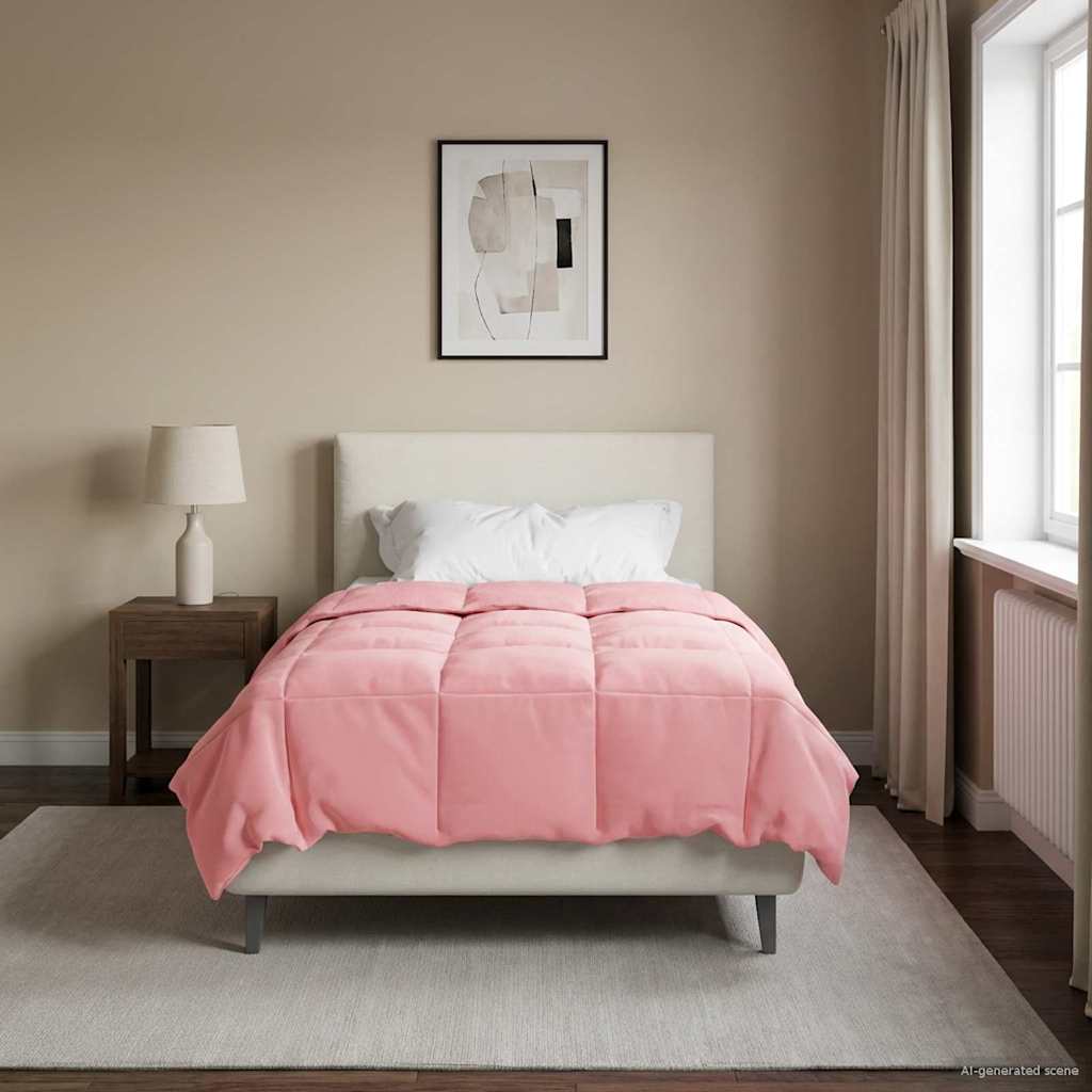 vidaXL Edredón de Todo el Año 140 x 200 cm 4 estaciones Rosa