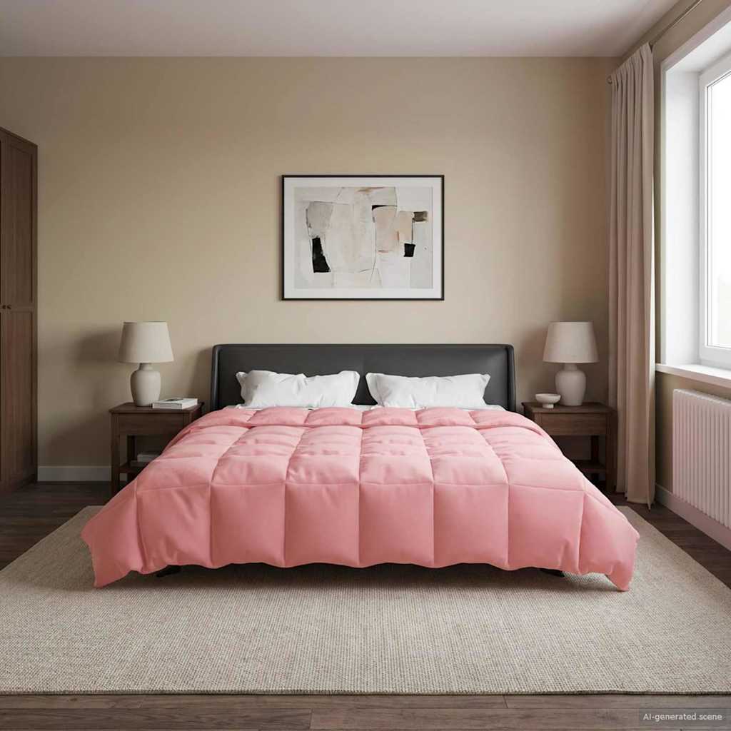 vidaXL Edredón de Todo el Año 220 x 240 cm 4 estaciones Rosa