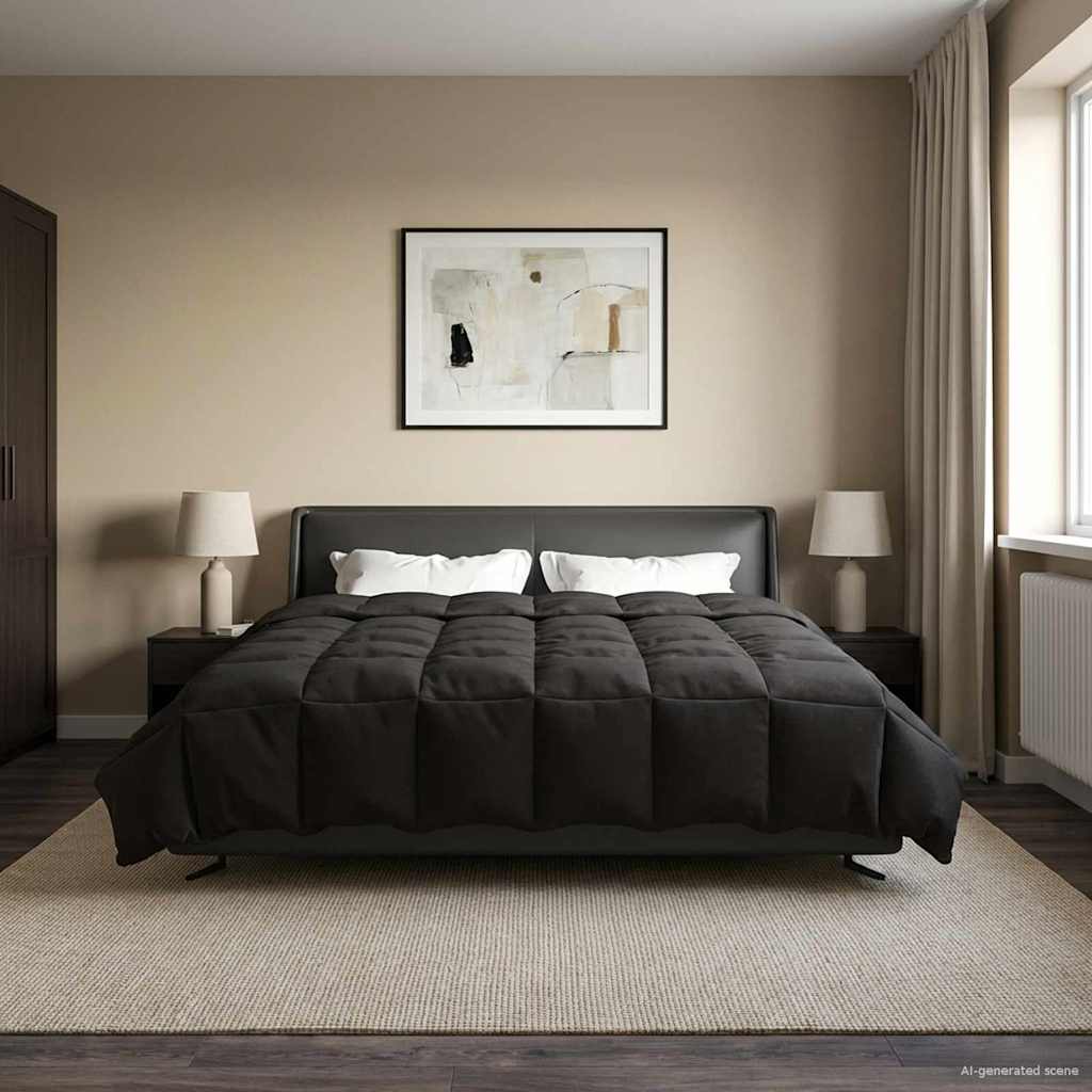 vidaXL Edredón de Invierno 240 x 260 cm Invierno Antracita