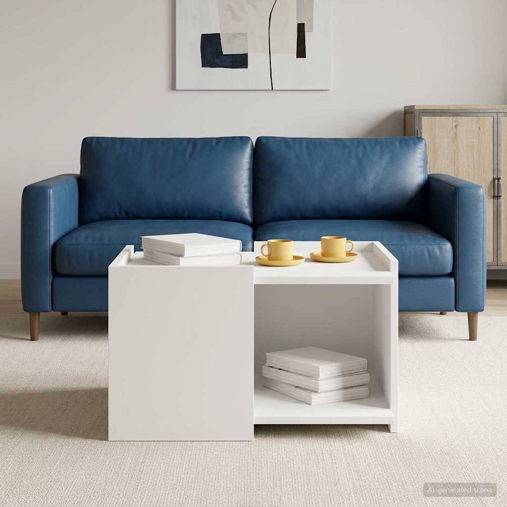 vidaXL Mesa de Café 50,5 x 50 x 33 cm Madera de Ingeniería