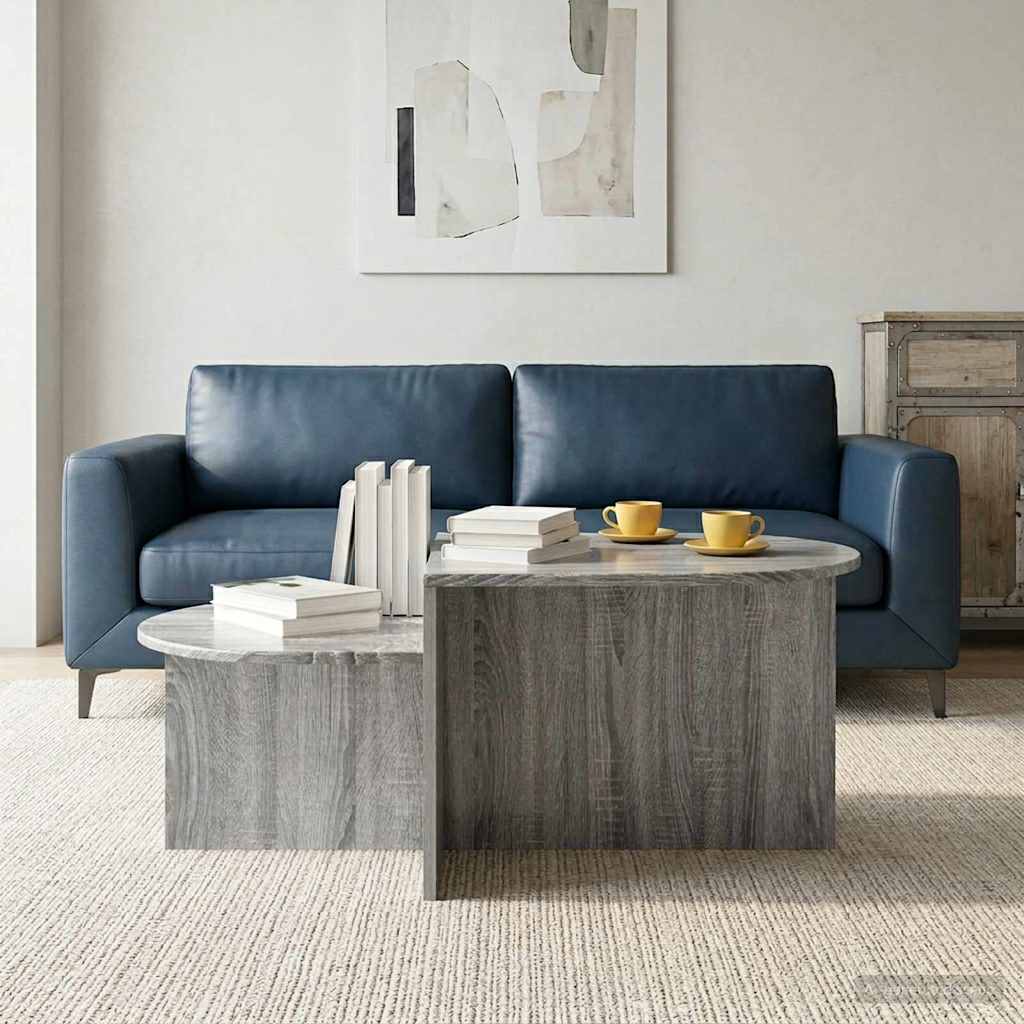 vidaXL Mesa de Café Gris Sonoma 100 x 50 x 40 cm Madera de Ingeniería