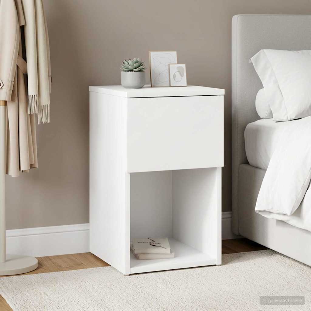 vidaXL Mueble cama Blanco 29 x 31,5 x 49 cm Madera de ingeniería