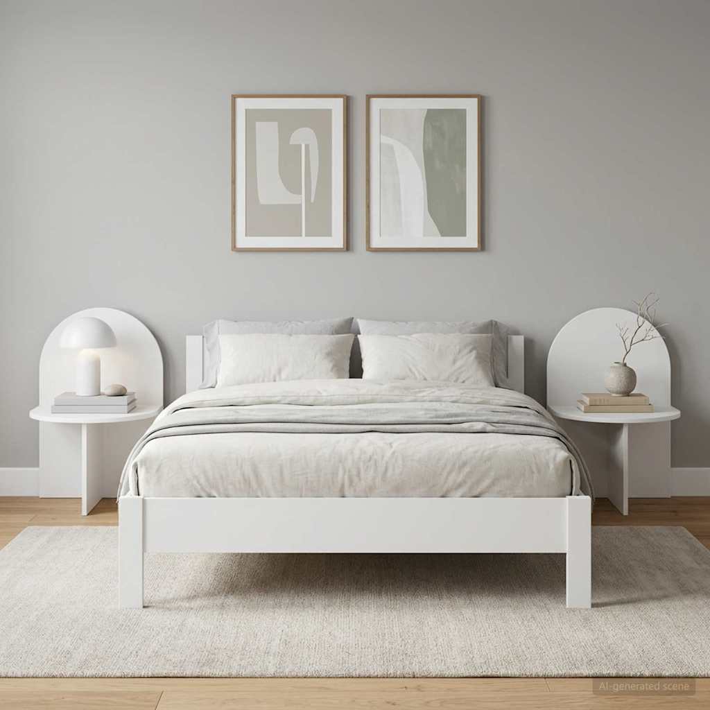 vidaXL Mesita de Noche 2 uds. 48 x 49 x 65 cm Madera de ingeniería