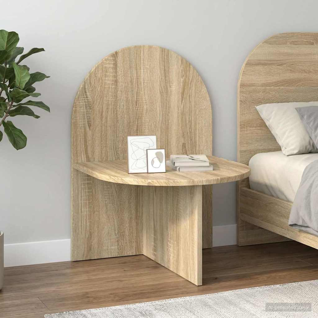 vidaXL Mesita de Noche Roble Sonoma 48 x 49 x 65 cm