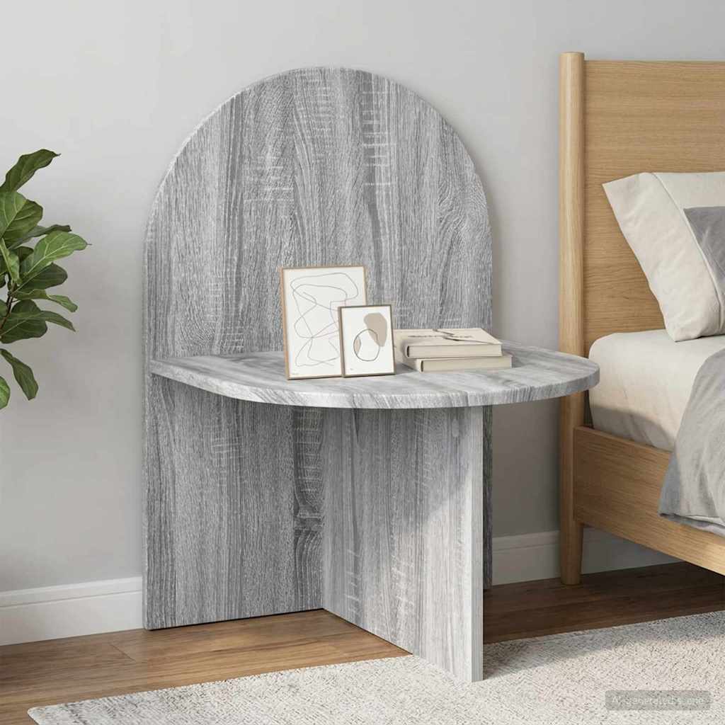 vidaXL Mesita de Noche Gris Sonoma 48 x 49 x 65 cm