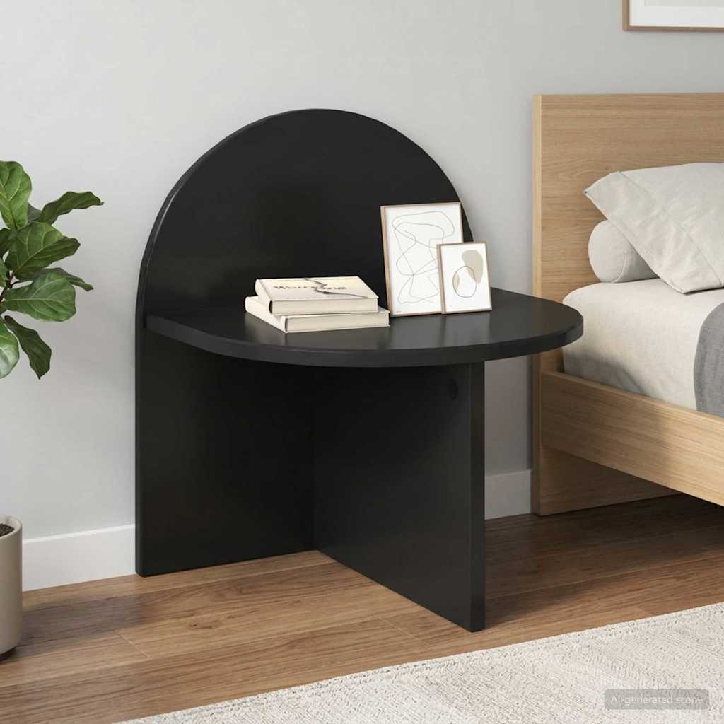 vidaXL Mesita de Noche 2 uds. Roble Negro 40 x 35,5 x 45,5 cm