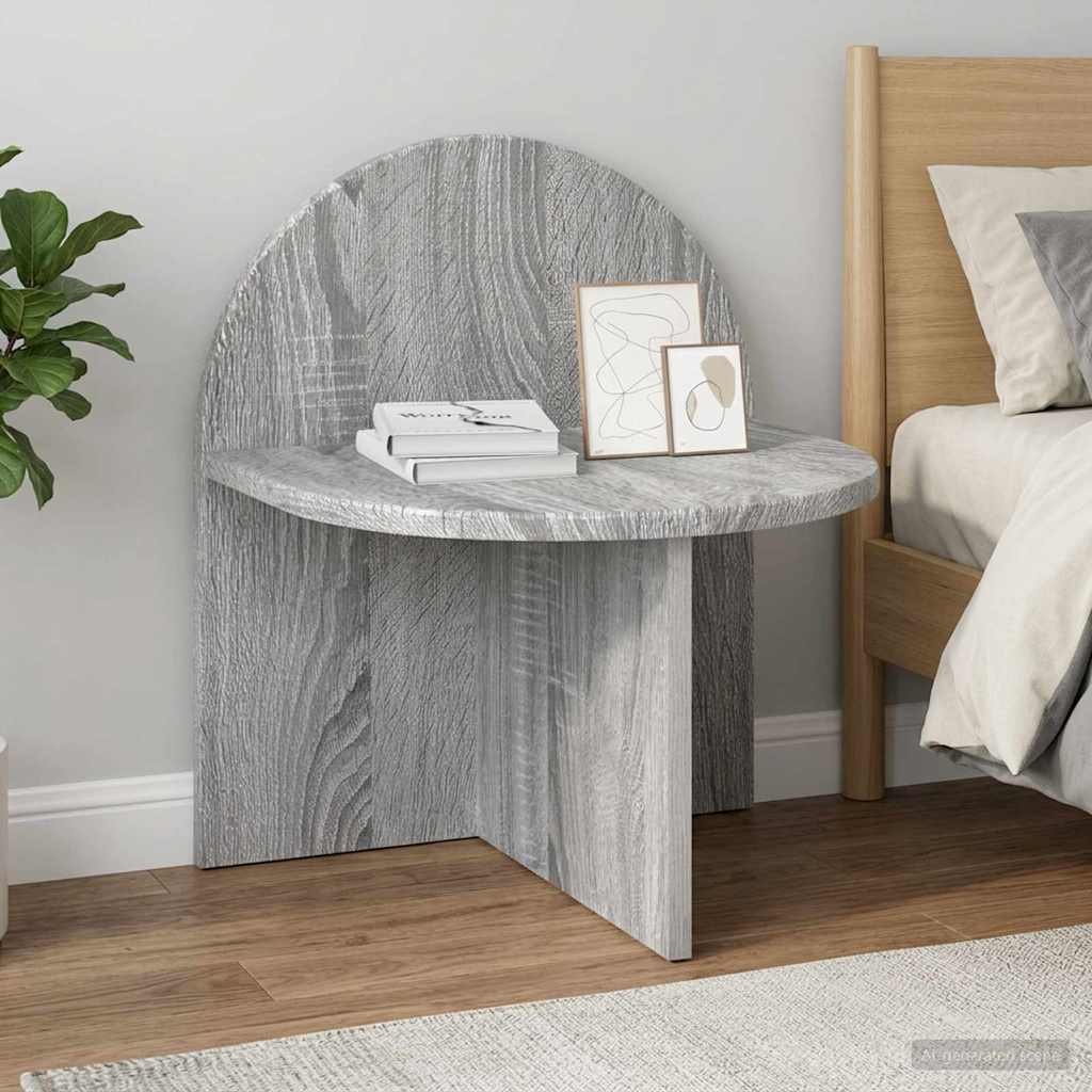 vidaXL Mesita de Noche Gris Sonoma 40 x 35,5 x 45,5 cm