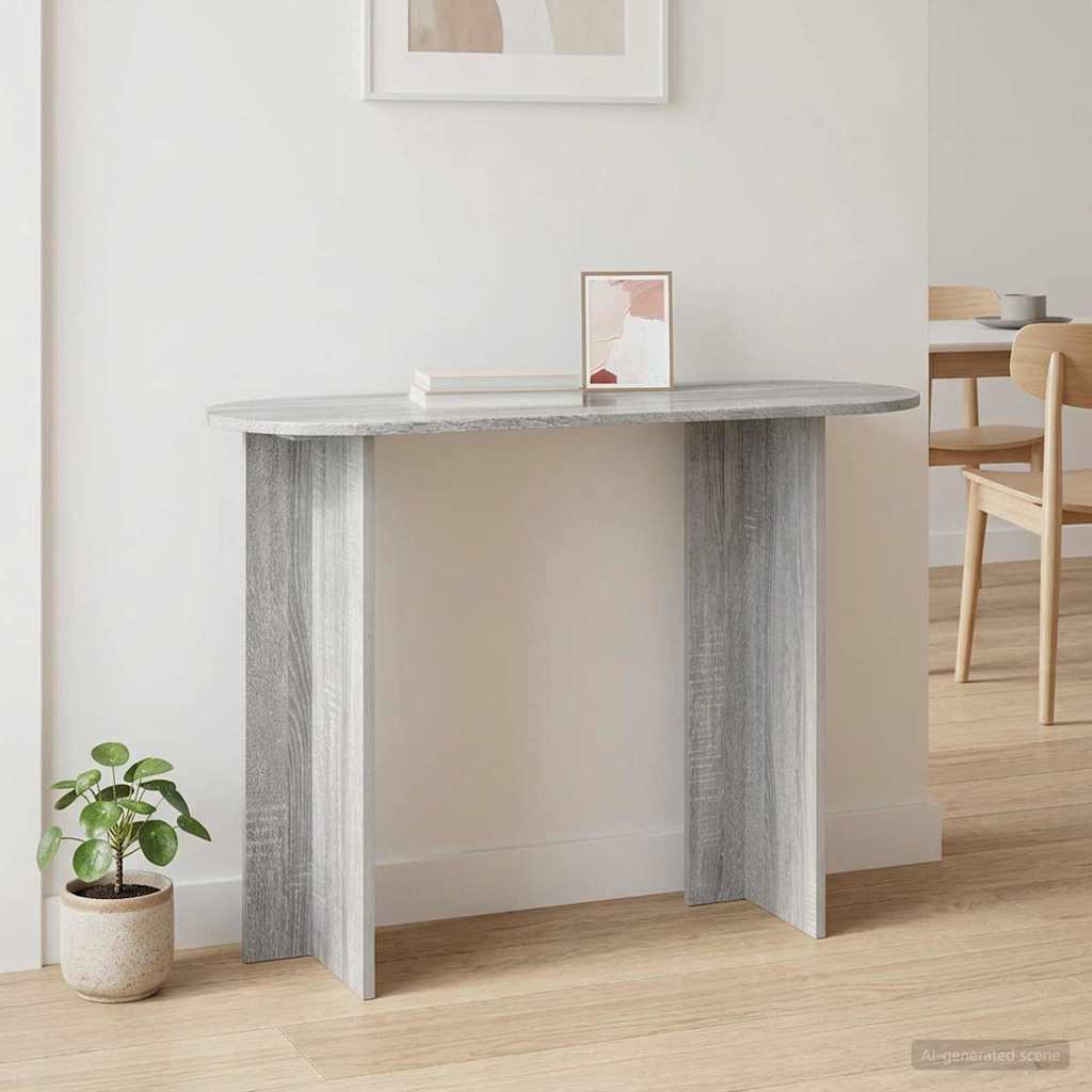 vidaXL Mesa Consola Gris Sonoma 100 x 39,5 x 75 cm