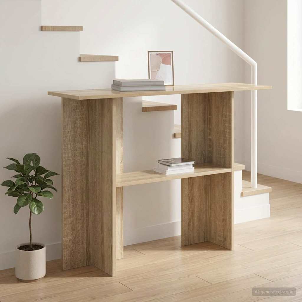 vidaXL Mesa Consola Roble Sonoma 100 x 30 x 75 cm Madera de Ingeniería