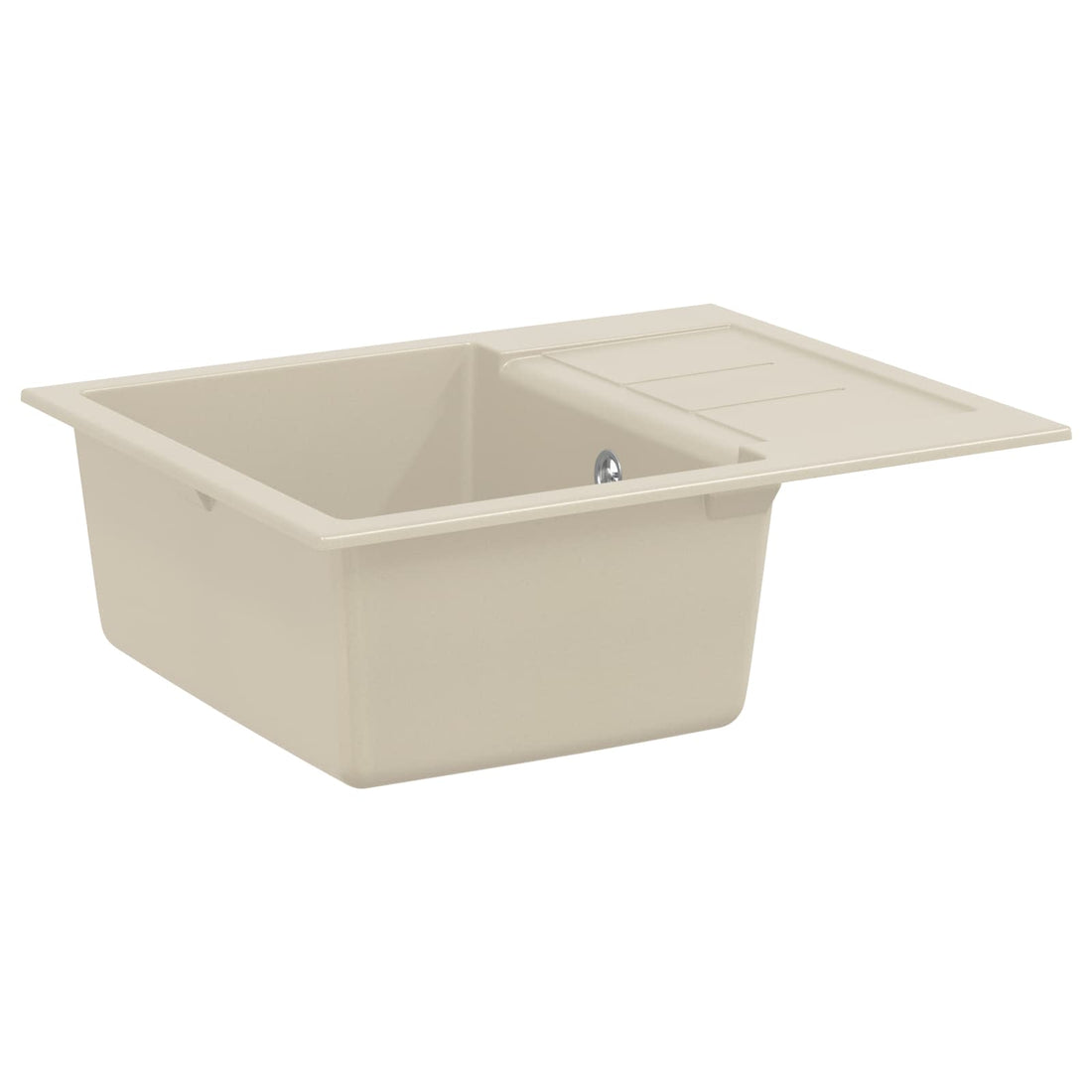 vidaXL Lavabo Beige 620 x 500 mm 80% Cuarzo y 20% Resina