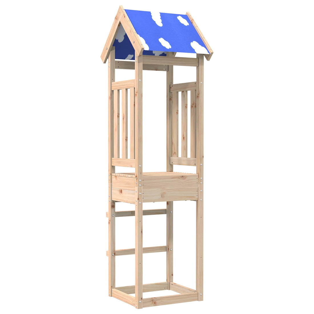vidaXL Torre de Juego Marrón Madera de pino macizo