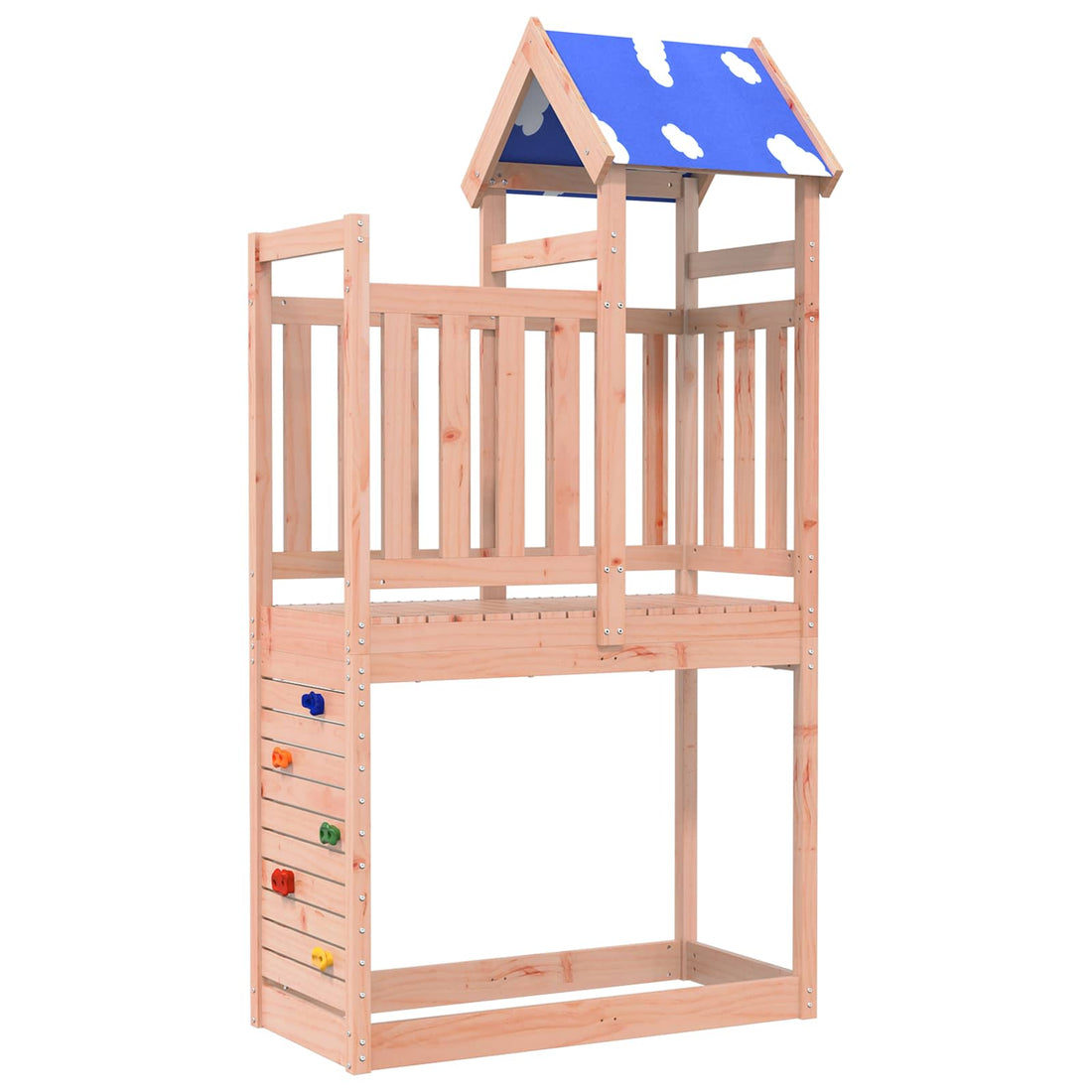 vidaXL Torre de Juego Marrón Madera Sólida de Douglas