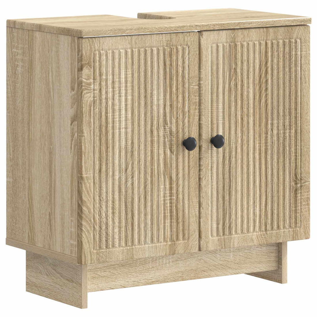 vidaXL Juego de armarios de baño de 3 piezas EDE Roble Sonoma