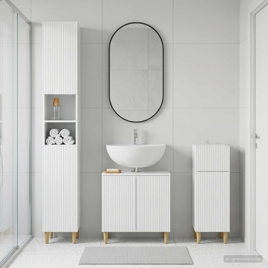 vidaXL Juego de armarios de baño de 3 piezas ARNHEM