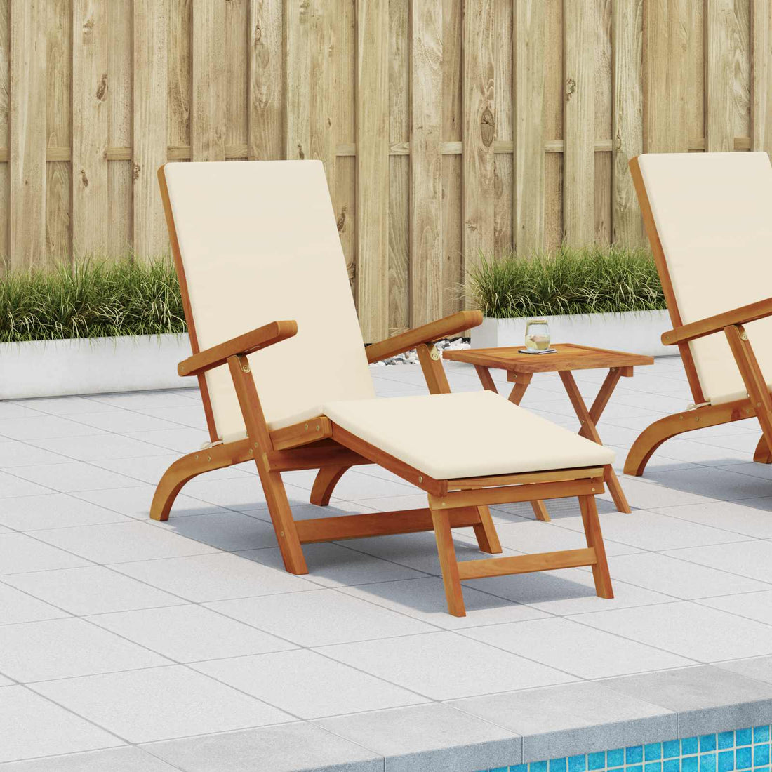 vidaXL Recliner y tumbona plegable 55 x 146 x 91 cm
